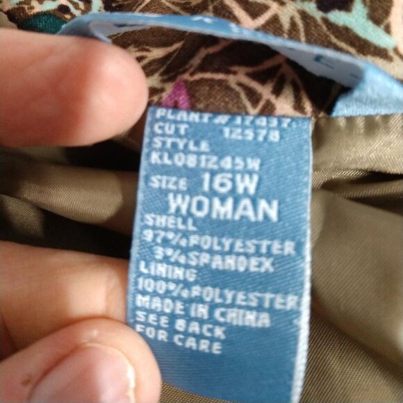 Koret Woman Multicolor Jacket - Size 16W - Picture 4 of 7